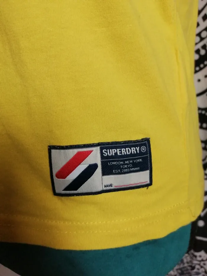 Tee-shirt jaune écriture et logo superdry / superdry / (M) - photo numéro 4