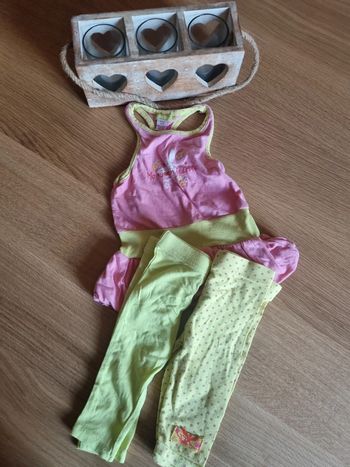 Ensemble vert et rose