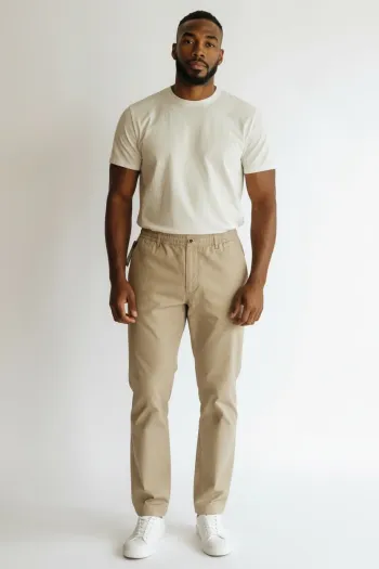 Pantalon Bayard beige clair homme Taille XL Neuf