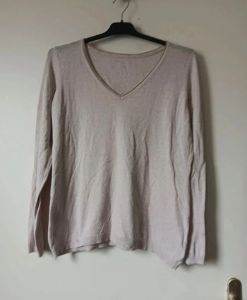 Pull léger col V irisé - Taille L