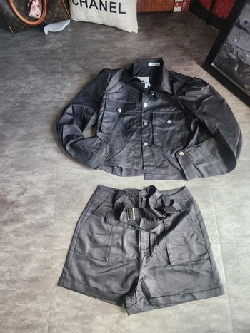 Ensemble veste short noir