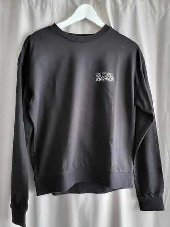 Sweat noir et blanc M
