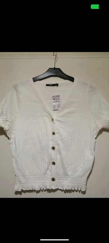 Beau tee shirt Kiabi blanc. Taille 38