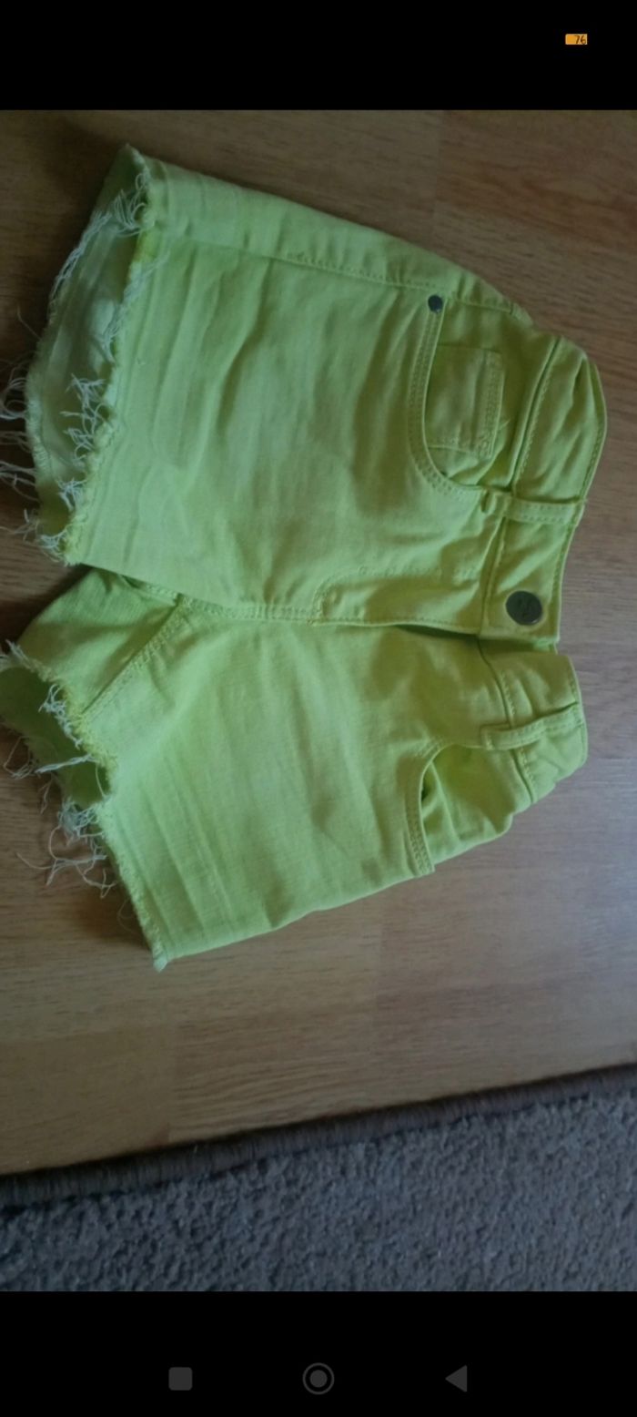 Short jean fluo