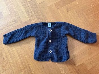 Cardigan bleu petit bateau 12 mois