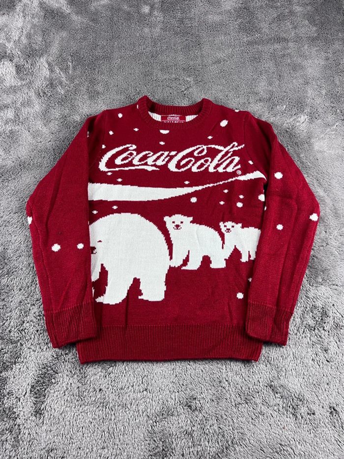 Pull de Noël Ours Coca-Cola x Pull&Bear Rouge Taille XS