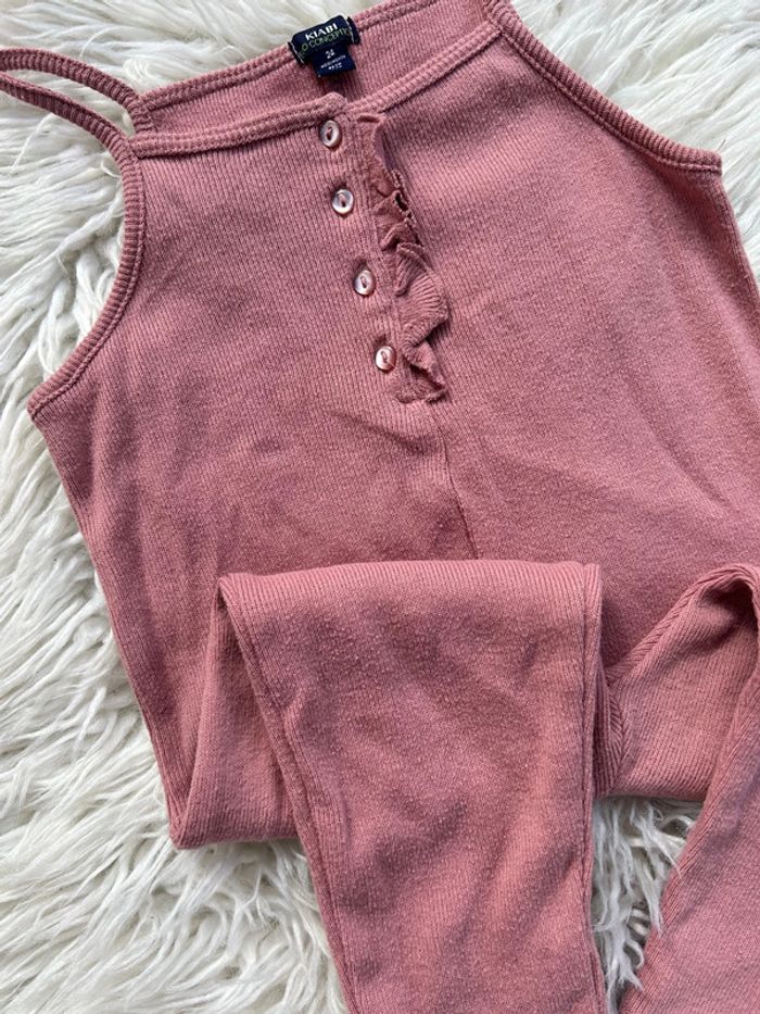 Fille 👧🏻 Combinaison en maille fine rose kiabi 24 mois - photo numéro 2
