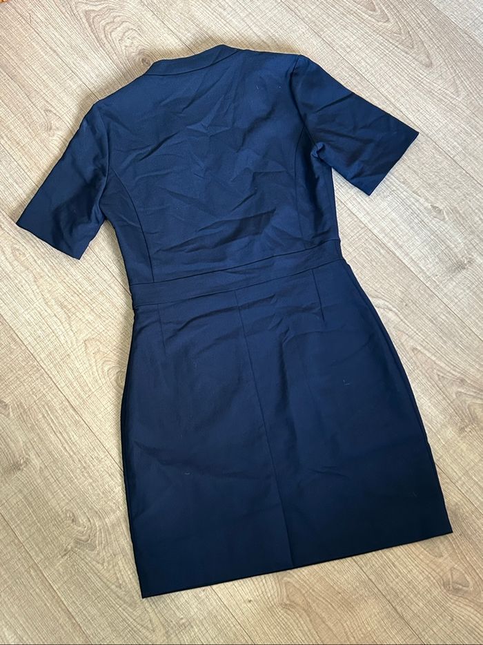 Robe bleue marine à manches courtes Morgan taille 40 excellent état - photo numéro 8