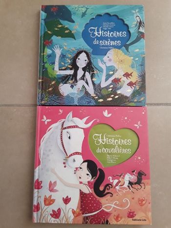 Lot 2 livres Histoires de sirènes  / cavalières éditions LITO TBE