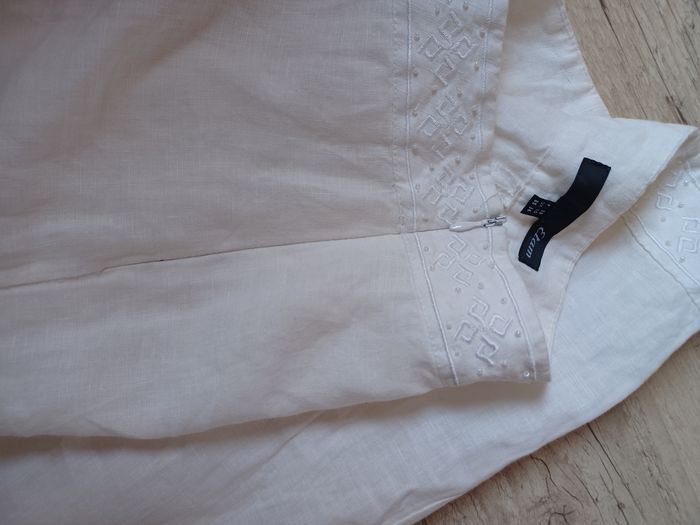 Pantalon lin blanc  Etam - photo numéro 3