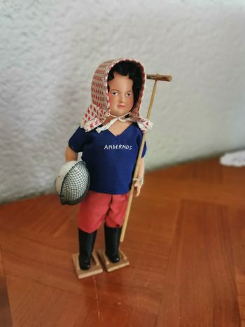 Poupée folklorique enfant pêcheur fille Basque