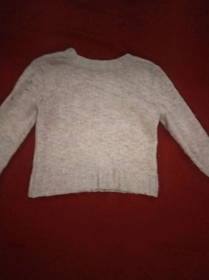 Pull gris beige chiné taille s 36monoprix - photo numéro 4