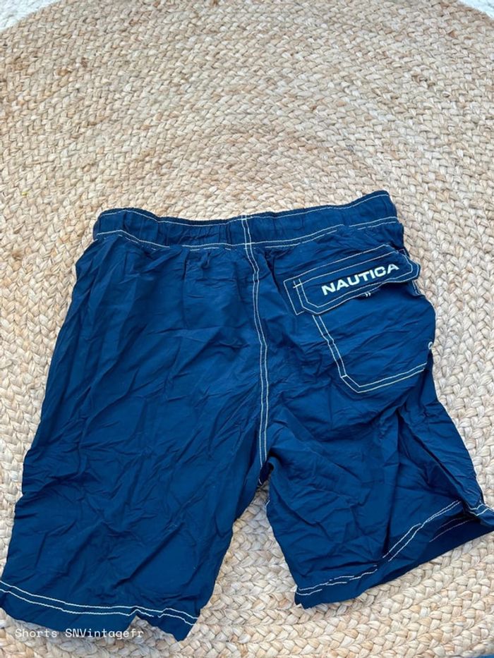 Short de Bain Nautica Homme Marine/Blanc Taille M | Très Bon État | SNVintagefr | BS406 - photo numéro 2