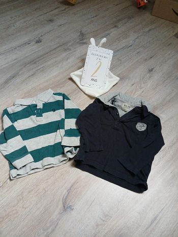 Lot de 2 polos 2 ans