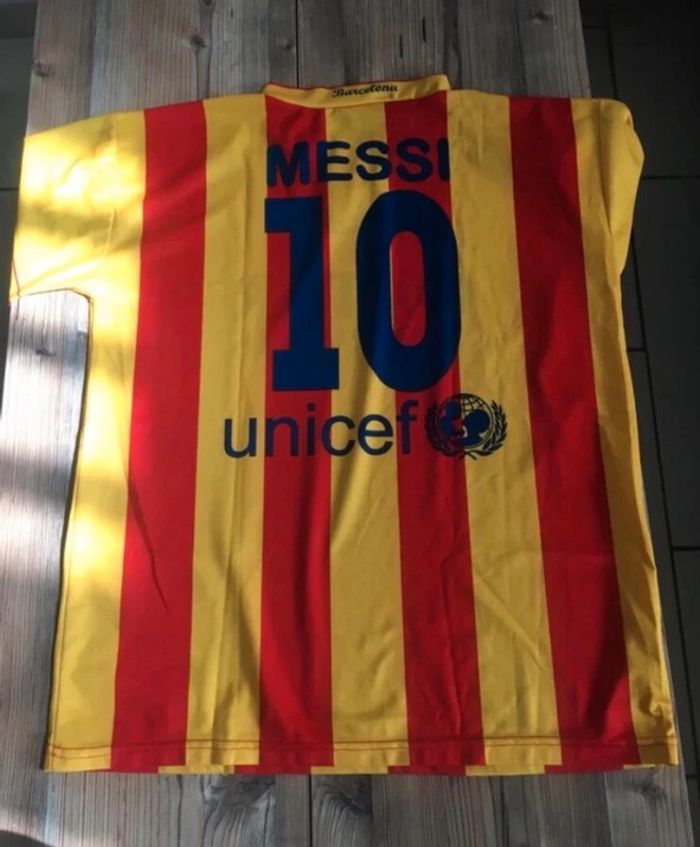 Maillot barcelona Qatar Airways Messi numéro 10 taille XXL - photo numéro 4