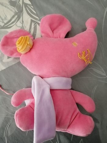 Peluche rose corolle
