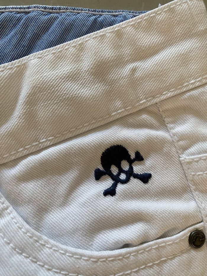 Pantalon Tape à l'Oeil jeans fille blanc coupe droite 14 ans - photo numéro 6