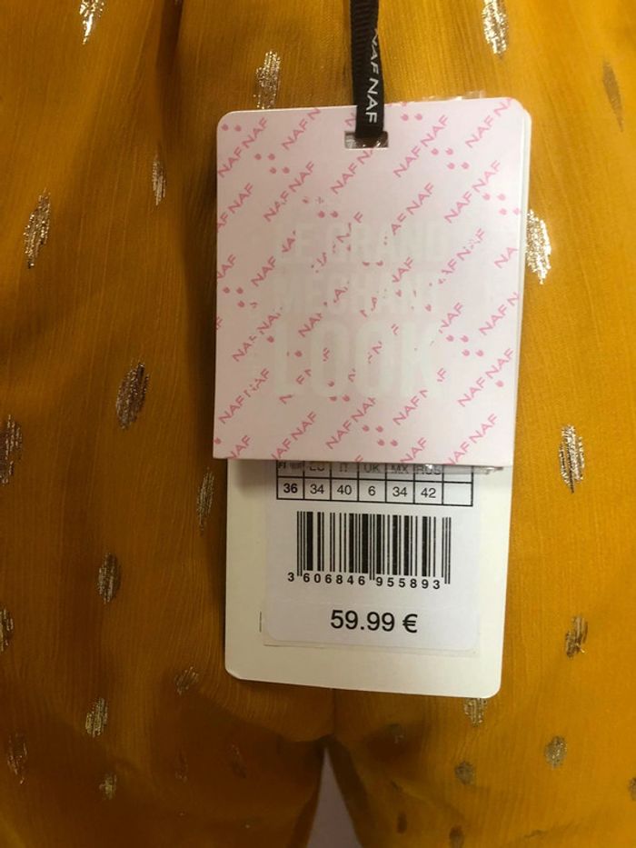 Combinaison short jaune mourtarde - n e u v e - photo numéro 4