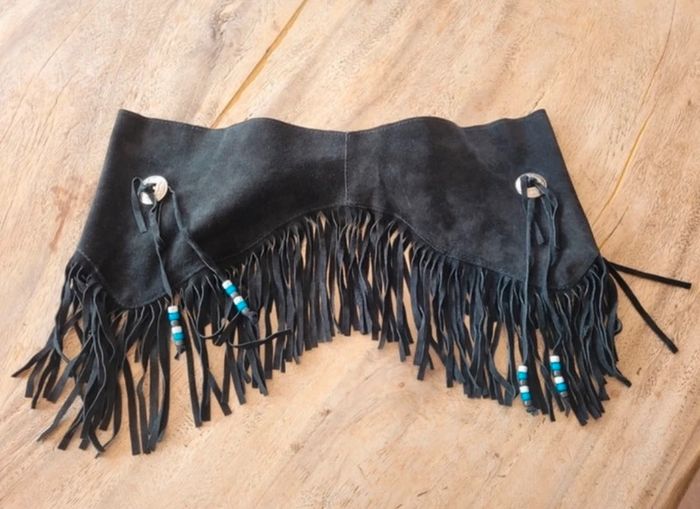 Ceinture en cuir indienne