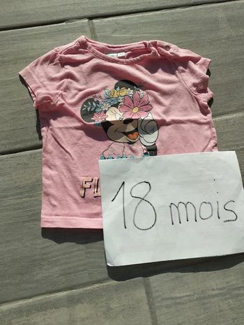Lot n° 443 T-shirt Minnie manches courtes Disney Baby 18 mois