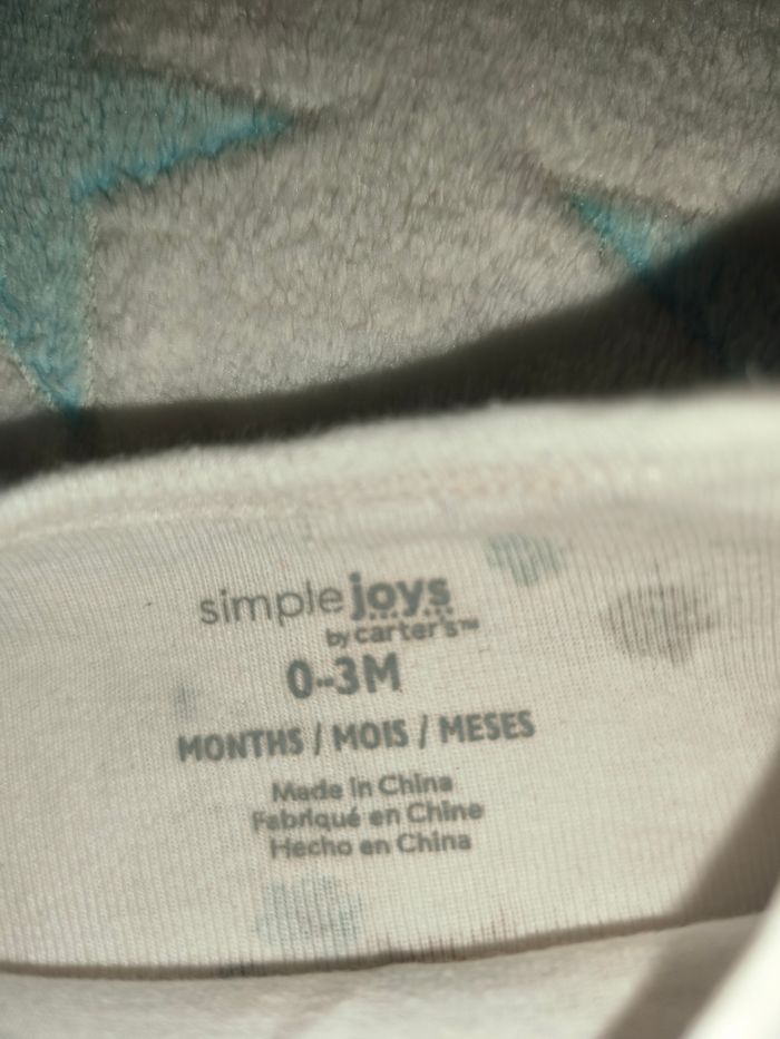 Bodie manches longues Mixte simple joys bu carter's blanc taille 3 mois - photo numéro 2