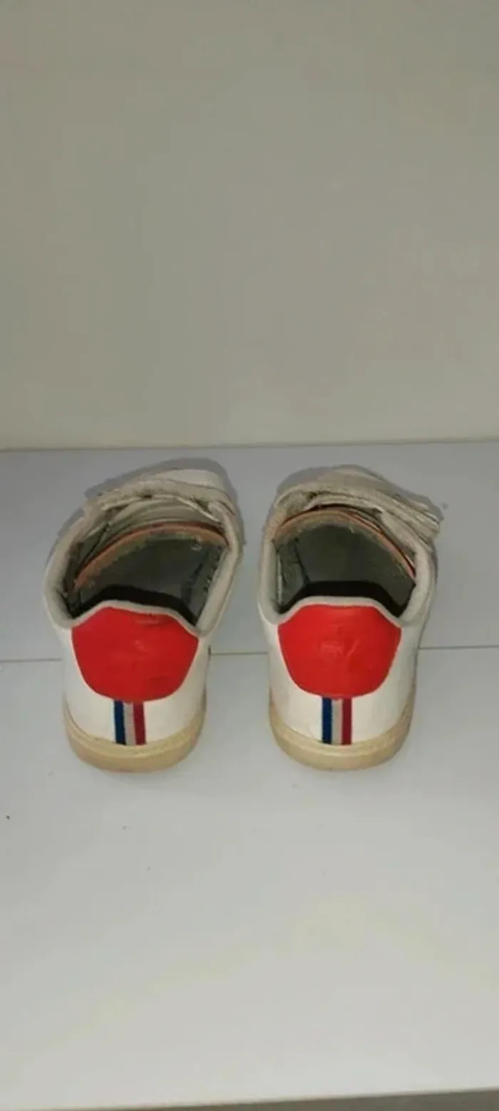 Baskets blanches Le Coq Sportif pointure 32 bon état - photo numéro 7