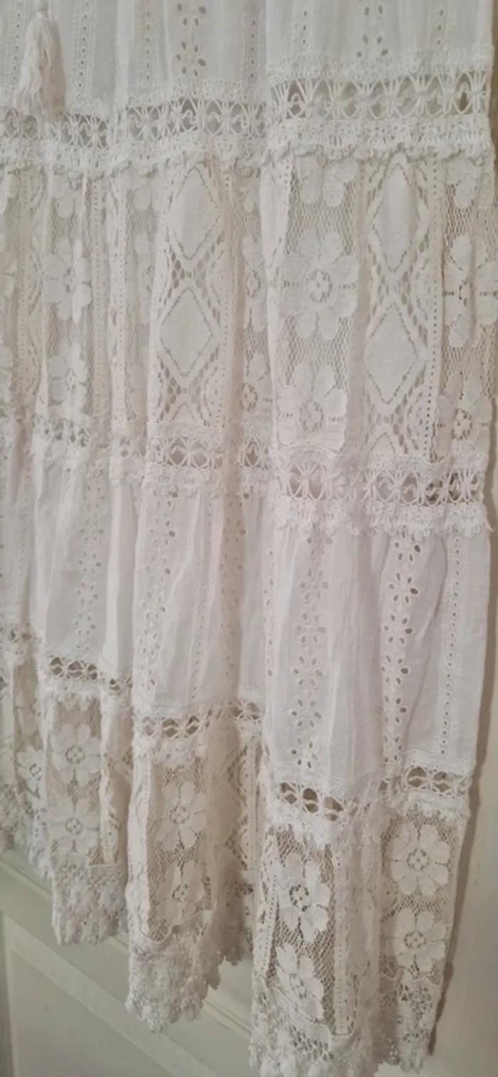 Jupe bohème dentelle, broderie Italian Style - photo numéro 5