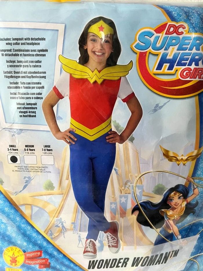 Déguisement classique Wonder Woman Super Hero Girls 3/4 ans - photo numéro 2