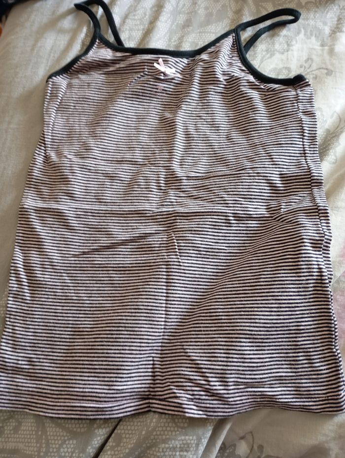 Lot de 2 tee shirt bretelle 16 ans petit bateau neuf - photo numéro 3