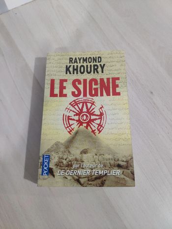 Livre poche le signe Khoury auteur dernier templier