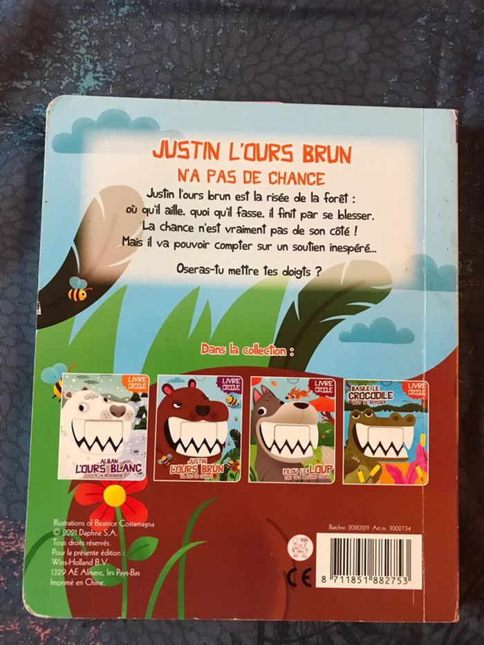 Livre croque Justin l ours brun n a pas de chance - photo numéro 2