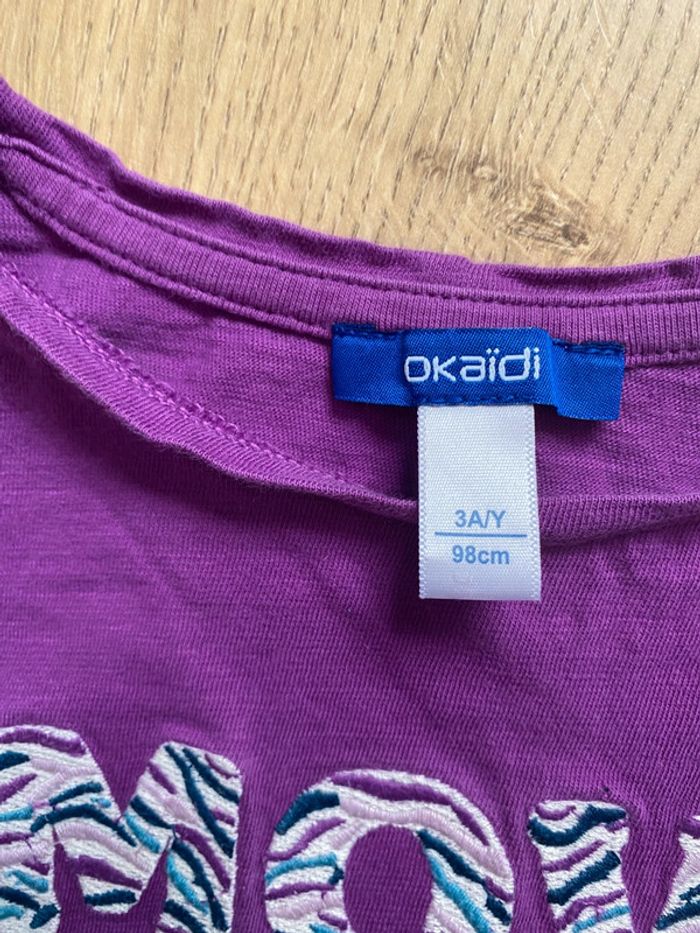 T-shirt manches courtes Okaïdi violet move - photo numéro 4