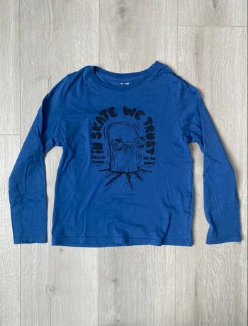 🛹 T-shirt manches longues Kiabi - "In Skate We Trust" - 8 ans