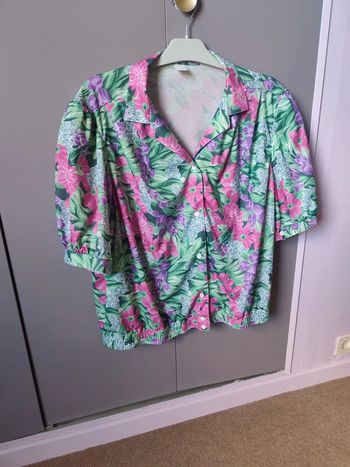 Tshirt à fleurs vintage 50