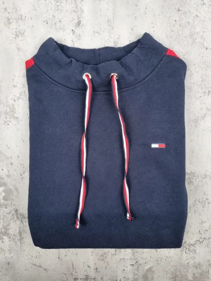 Sweat Tommy Hilfiger bleu marine – Taille XL Femme (mesures en photos) - photo numéro 2