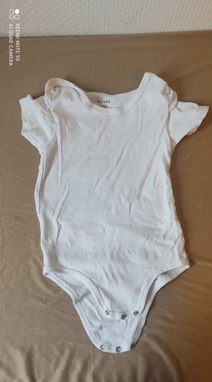 Body simple blanc 24mois