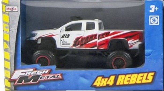 Maisto 21205 voiture 4x4 rebels rouge et blanc 21205