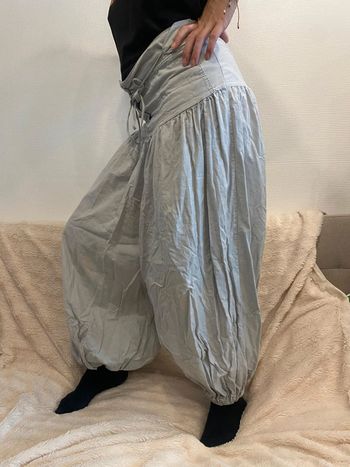 Pantalon gris sarouel