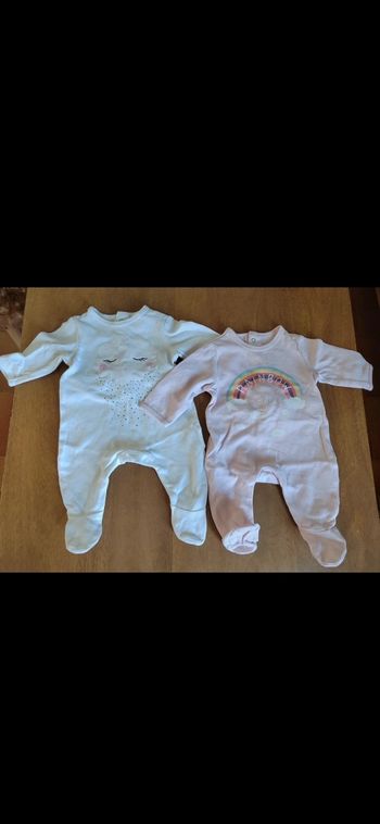 Lot 2 pyjama fille naissance