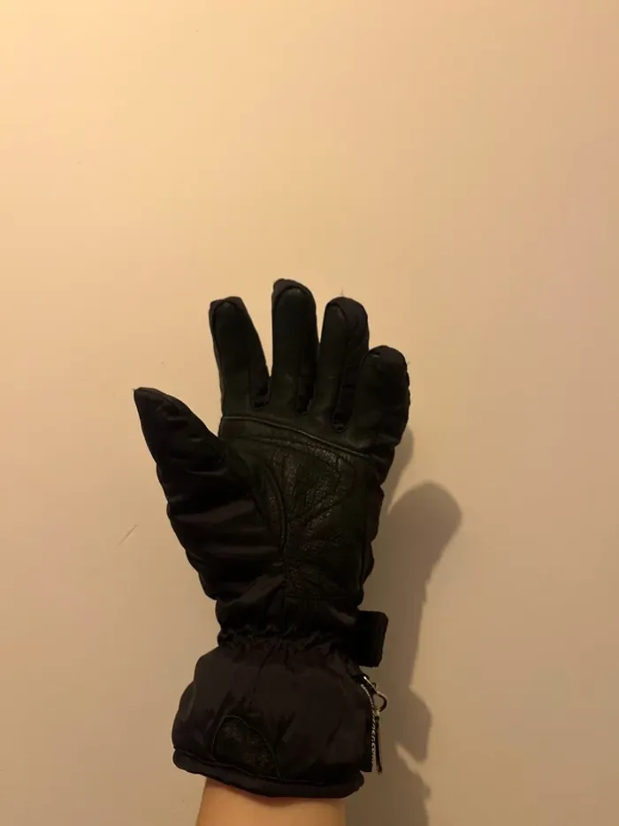 Gants Ski Snow Cuir Noir T7 - photo numéro 2