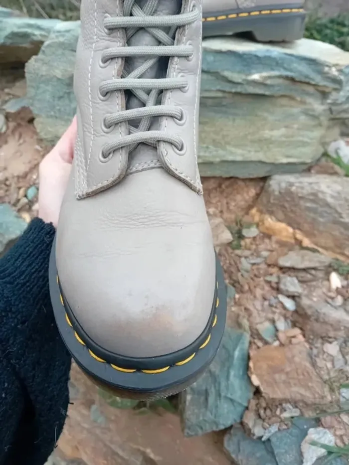 Dr. Martens 1460 cuir souple Pascal virginia 37 gris/beige - photo numéro 3