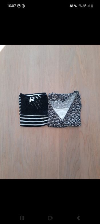 Lot 2 t-shirts grossesse S