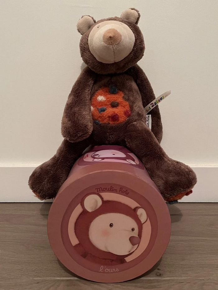 Peluche ours Rooa 33 cm Les Zazous Moulin Roty - photo numéro 3