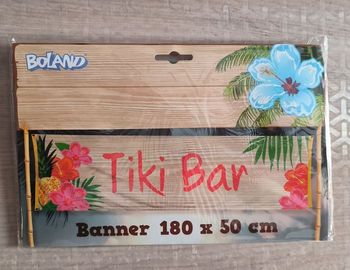 Bannière Tiki Bar 180 x 50 cm