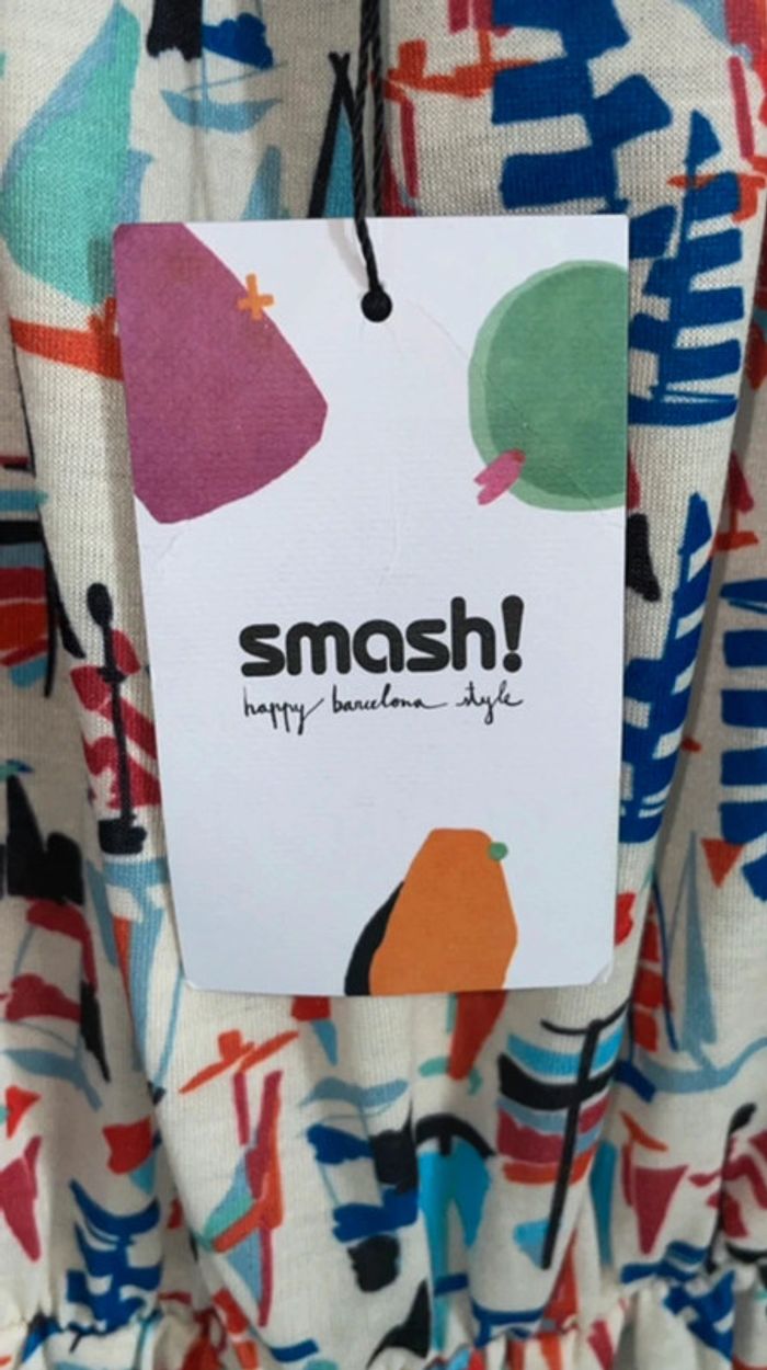 Combi-short neuf Smash! "Garriga Overall" taille S motifs voiliers - photo numéro 5