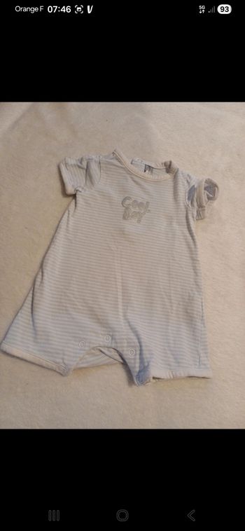 Combinaison d été bébé taille 3 mois