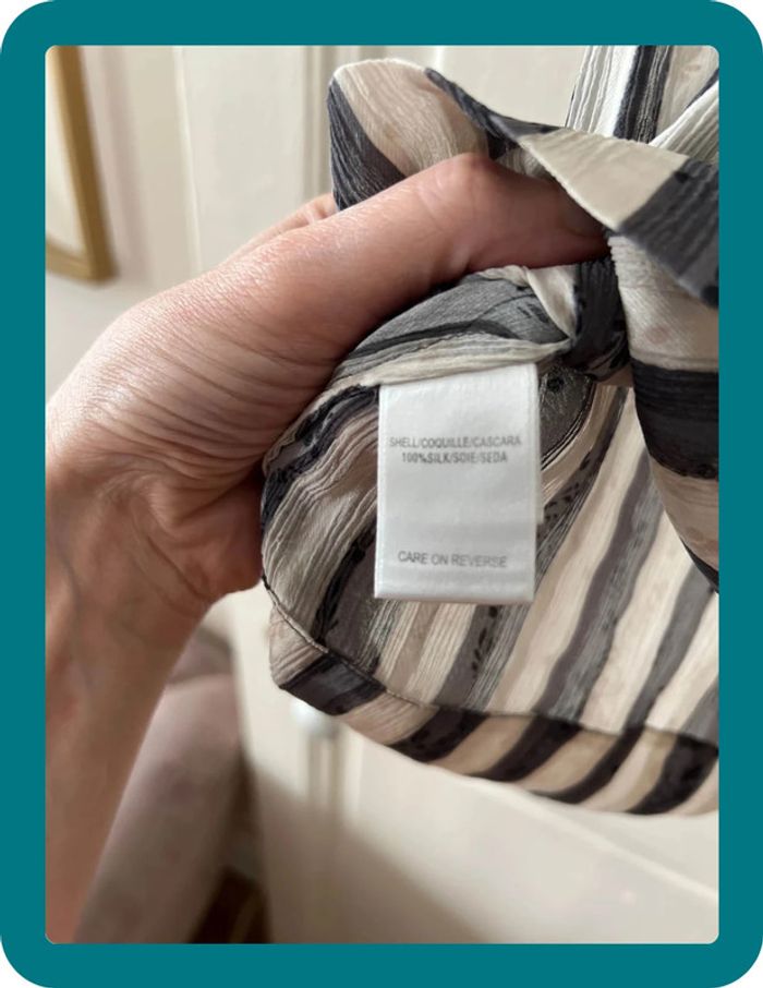Blouse manches courtes soie noeud au cou xxs- BCBGmaxazria - photo numéro 3
