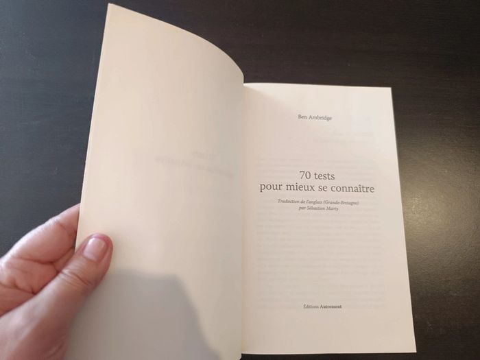 Livre 70 TESTS POUR MIEUX SE CONNAÎTRE - Ben Ambridge - photo numéro 2