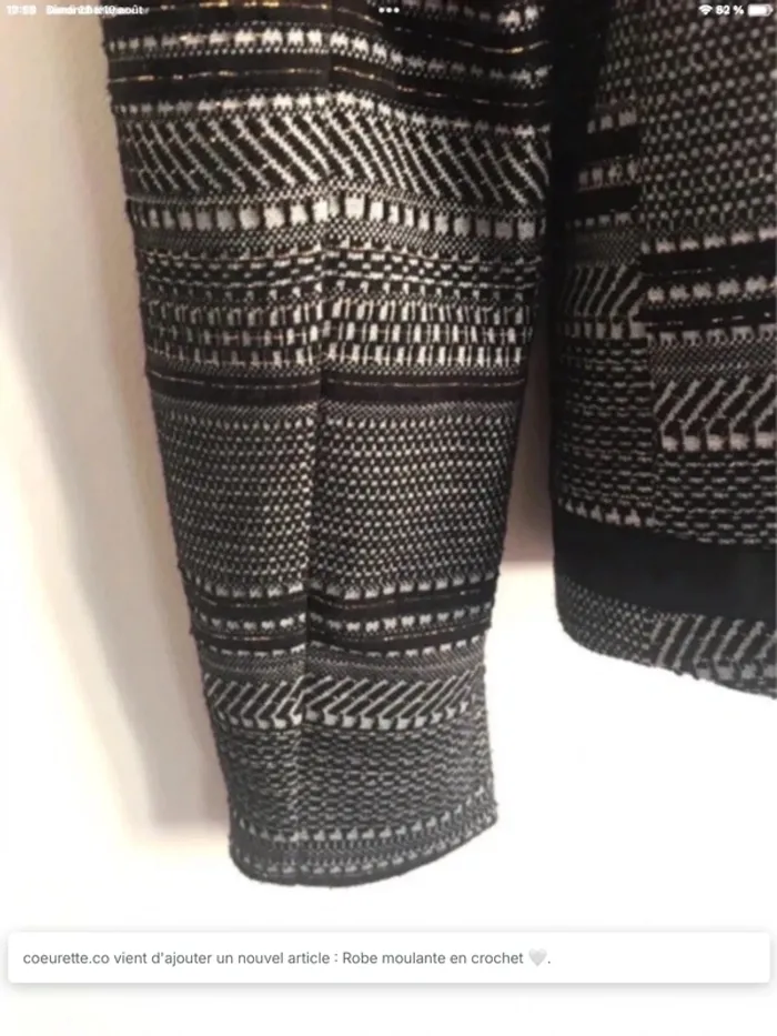 Veste à fils métallisés dorés Lady Blush taille 34 - photo numéro 11