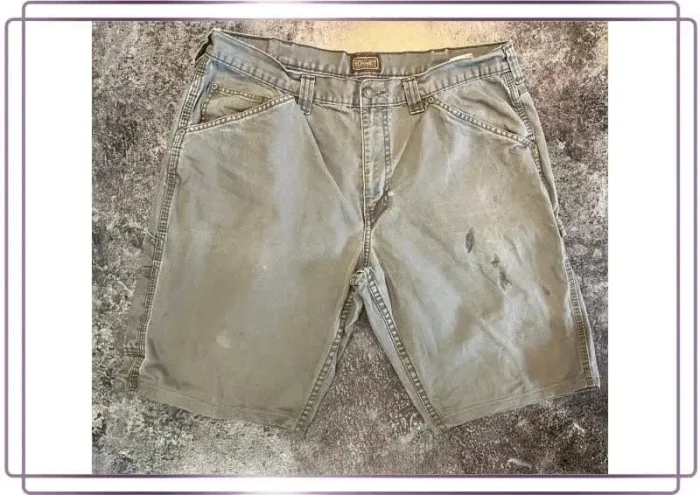 Short carpenter gris homme Schmidt 38x30 Pantaloncini carpentiere uomo Zimmermannsshorts Herren